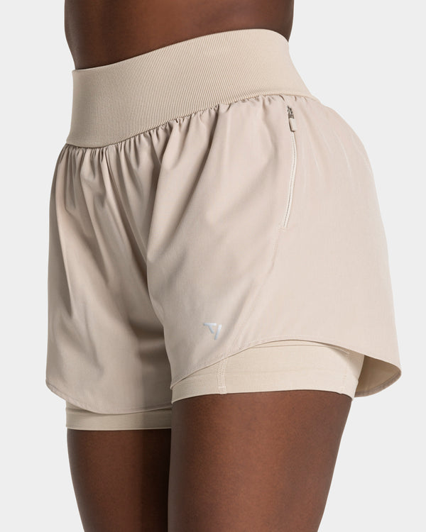 Short TEVEO End Running 2-en-1 Latte - 3